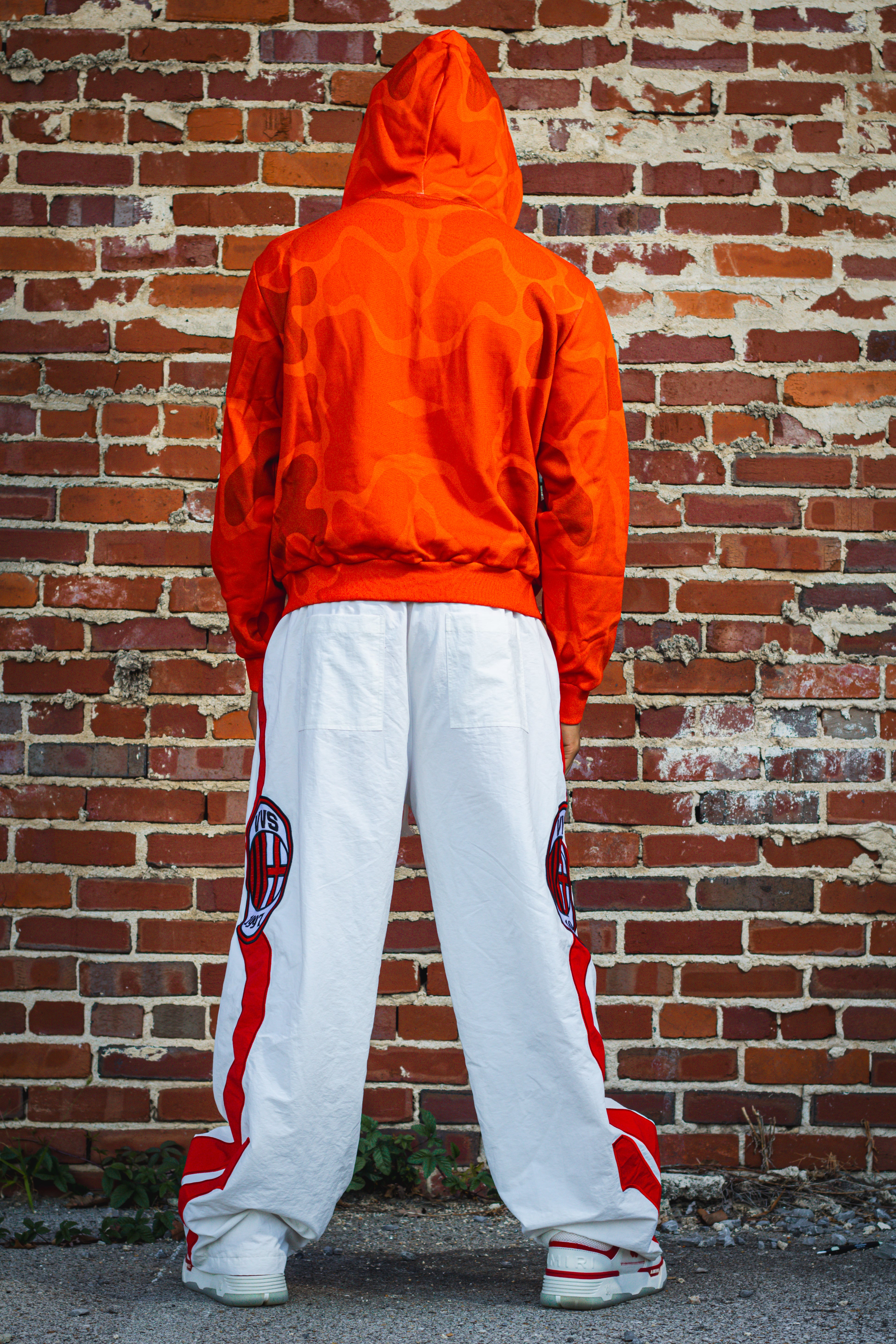 RED CAMO ZIP UP HOODIE