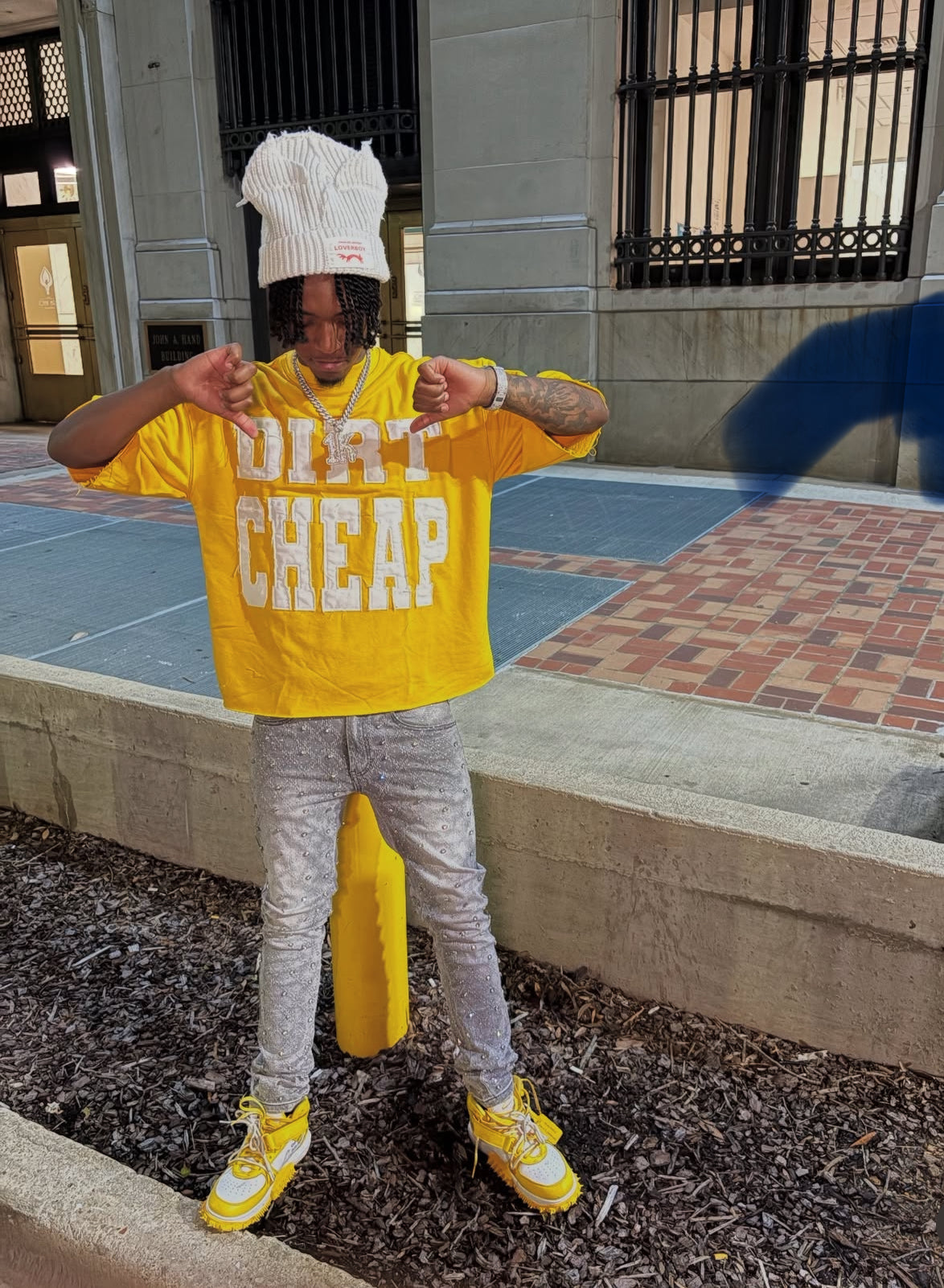 DC Yellow tee